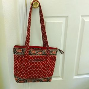 Vera Bradley Red Paisley Tote